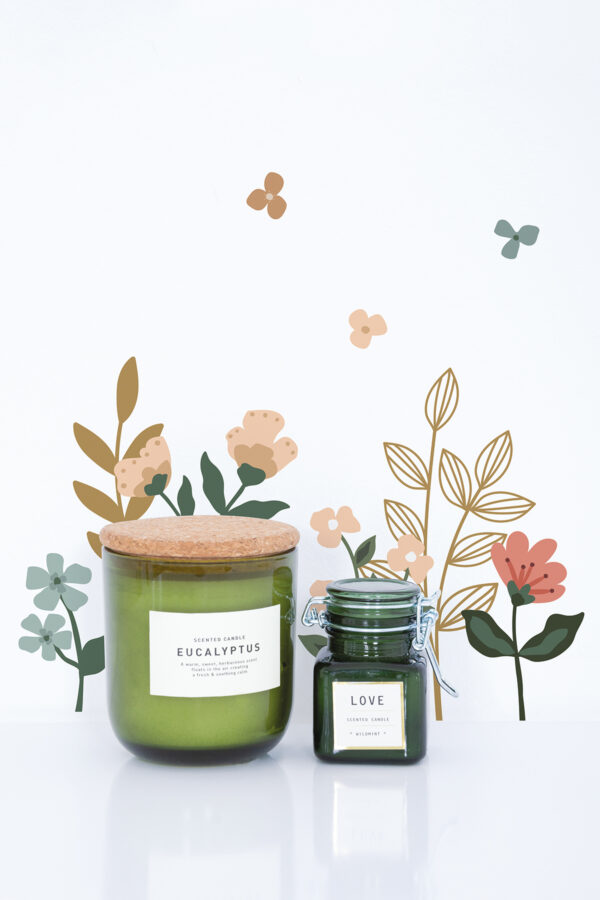 Lilipinso Bloem Muurstickers A3 - Colorful Flowers