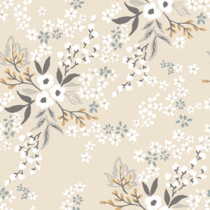 Lilipinso Braylynn Behangstaal - Floral Constellation (wheat)