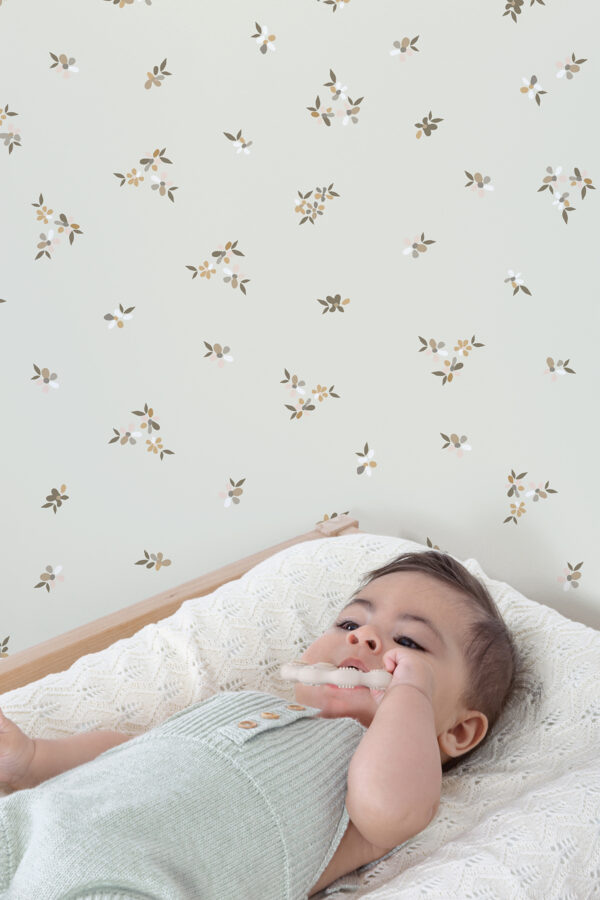 Lilipinso Braylynn Behangstaal - Floral Whisper (light pistachio)