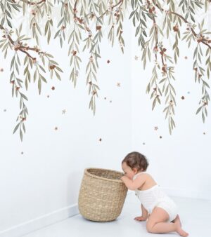 3700412486894 H0718 Lilipinso Lilydale Behang Paneel - Eucalyptus Blooming - (1)