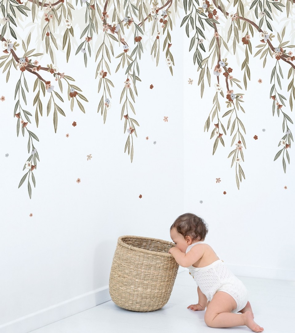 3700412486894 H0718 Lilipinso Lilydale Behang Paneel - Eucalyptus Blooming - (1)