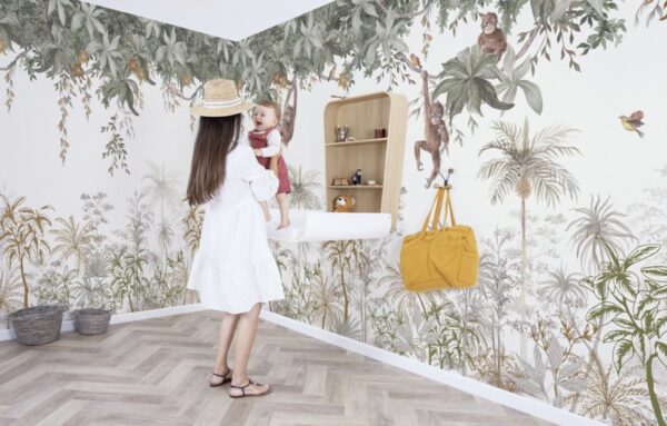 Lilipinso Utan Behang Paneel - Jungle Landscape (200 x 248 cm)