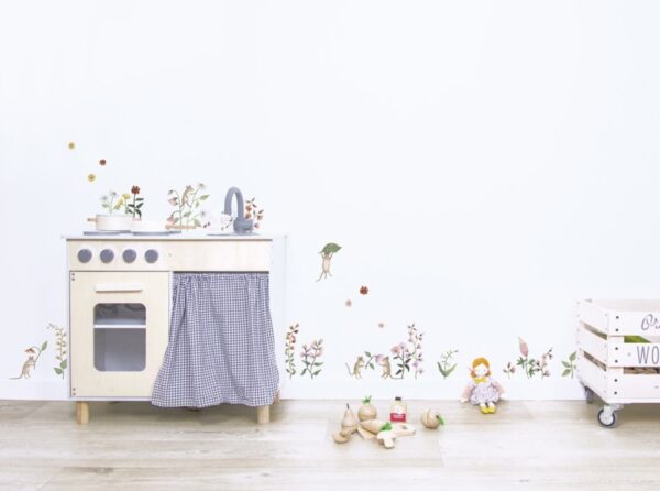 Lilipinso Queyran Behang Sample - Bloemetjes