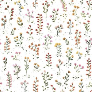 Lilipinso Queyran Behang Sample - Bloemetjes
