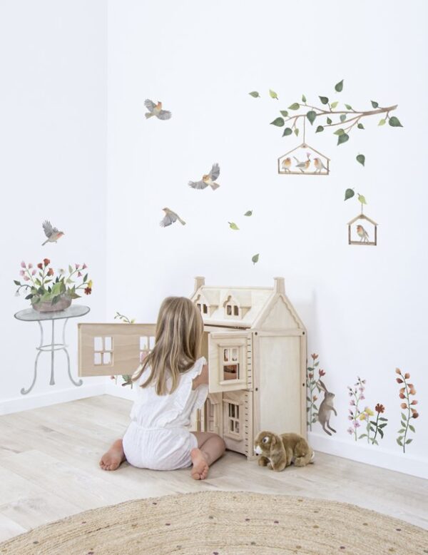 Lilipinso Queyran Behang Sample - Bloemetjes
