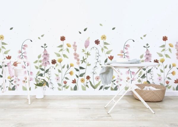 Lilipinso Queyran Behang Sample - Bloemetjes