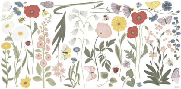Lilipinso Countryside Muurstickers XL - Wildflowers
