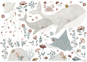 Lilipinso Ocean Field Muurstickers XL - Under the Sea
