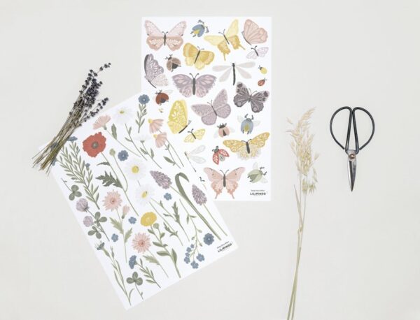 Lilipinso Countryside Muurstickers A3 - Vlinders en Kevertjes