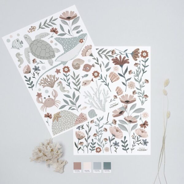 Lilipinso Behang Sample Ocean Field - Dreamy Sealife