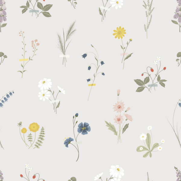 Lilipinso Countryside Behang - Wildflowers