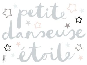 Lilipinso Ballerina Petit Danseuse Etoile - Muursticker (S1133) (op=op)