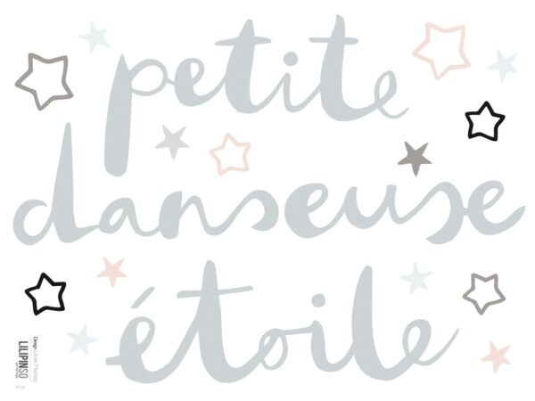 Lilipinso Ballerina Petit Danseuse Etoile - Muursticker (S1133) (op=op)