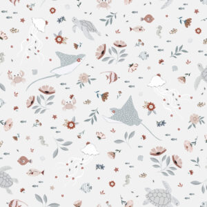 Lilipinso Ocean Field Behang - Dreamy Sealife