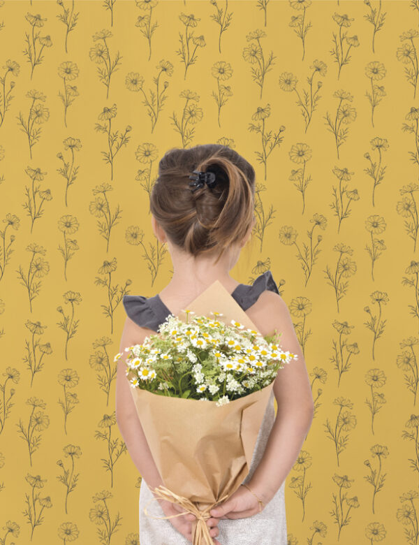 Lilipinso Chamomile Muursticker XL - Flowers Braid