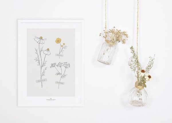 Lilipinso Chamomile Muursticker XL - Meadow Flowers Big