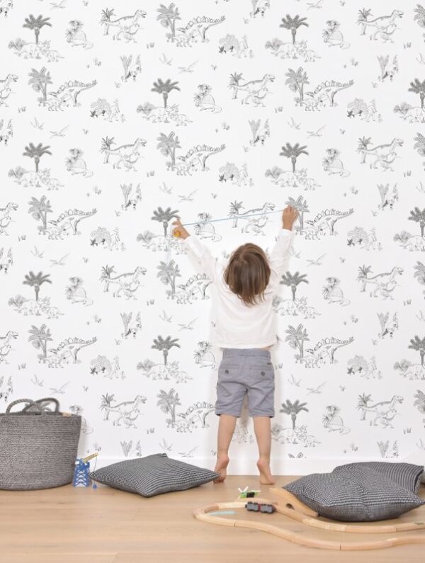 Lilipinso Dinosaurus Muursticker A3 - Dinosaurs and Plants