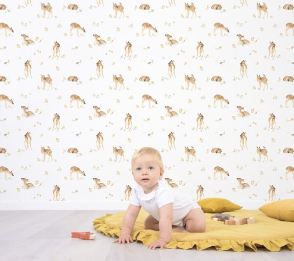 Lilipinso Oh Deer Behang - Fawns