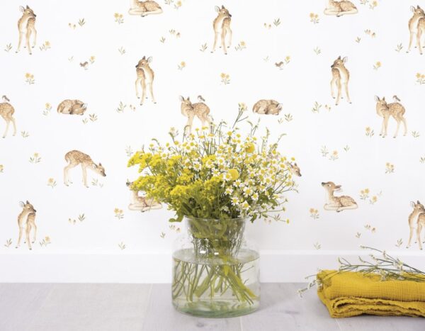 Lilipinso Oh Deer Behang - Fawns