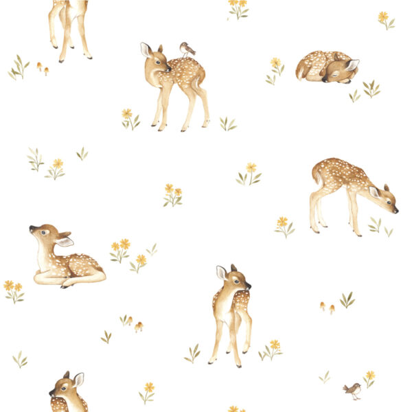 Lilipinso Oh Deer Behang - Fawns