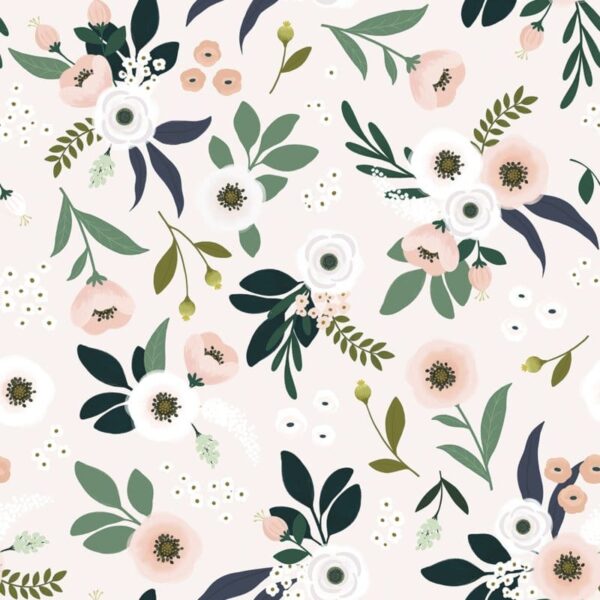 Lilipinso Behang Sample Wonderland Behang - Flowers Light (H0539)