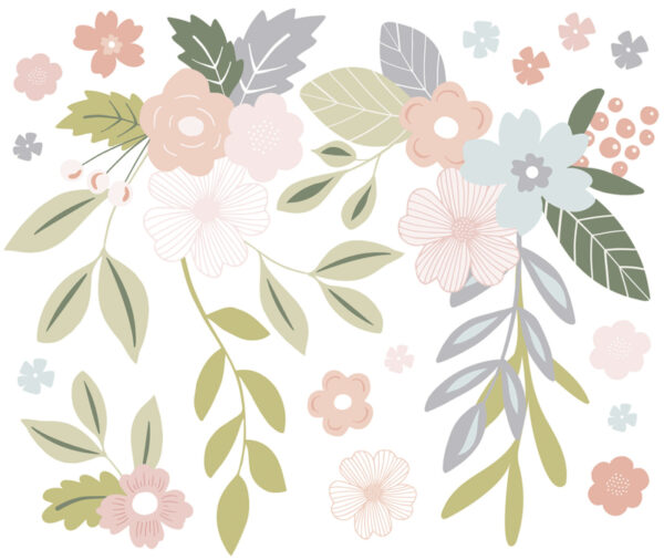 Lilipinso Bloom Muursticker XL - Bloom Hangende Bloemen (S1258) (op=op)