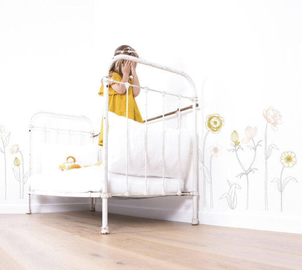 Lilipinso Botany Muursticker A3 - Swan and Flowers (S1221) (op=op)