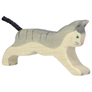 Holztiger Grijze Poes - Rennend (80054)