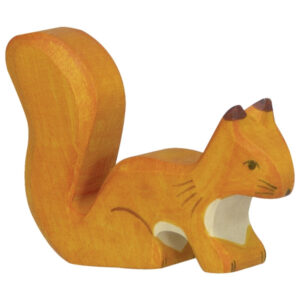 Holztiger Eekhoorn Oranje - Zittend (80107)