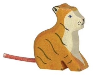Holztiger Tijger Welp - Zittend (80138)