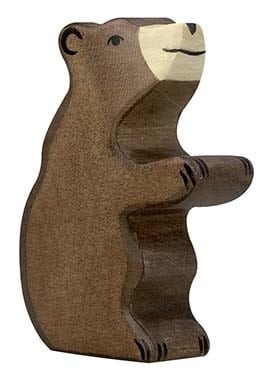 Holztiger Bruine Beer - Baby (zittend) (80186)