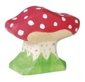 Holztiger Paddenstoel - Rood met witte Stippen (klein) (80353)