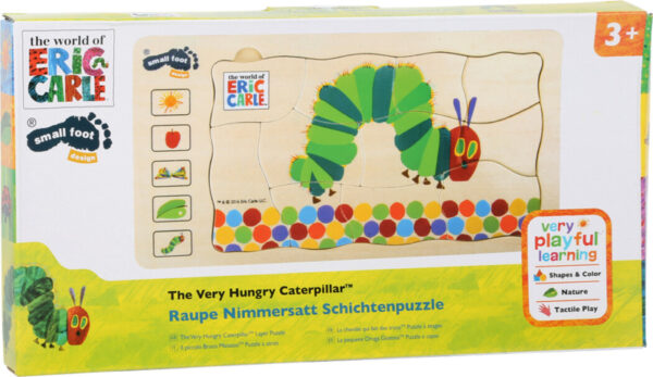 Small Foot Educate Rupsje Nooitgenoeg - Laagjes Puzzel + 3jr