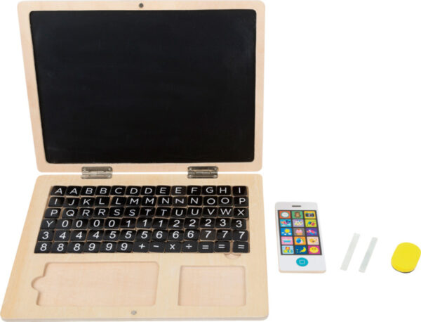 Small Foot Houten Laptop met Magnetisch Krijtbord + 6jr