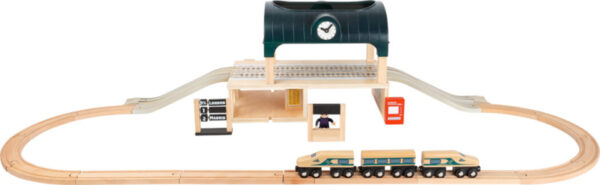 Small Foot Houten Trein Station met Accessoires + 3jr