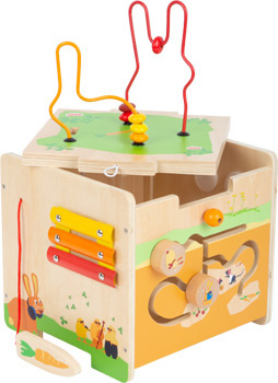 Small Foot Activity Kubus incl. Kralenbaan Konijn + 1jr