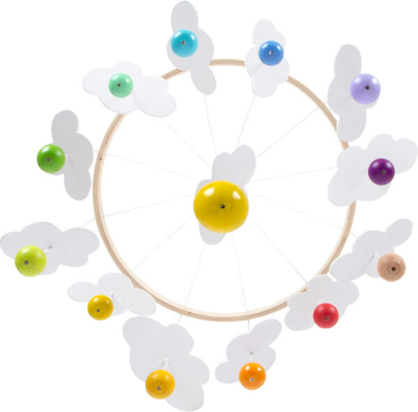 Small Foot Baby Mobiel - Regenboog Druppels