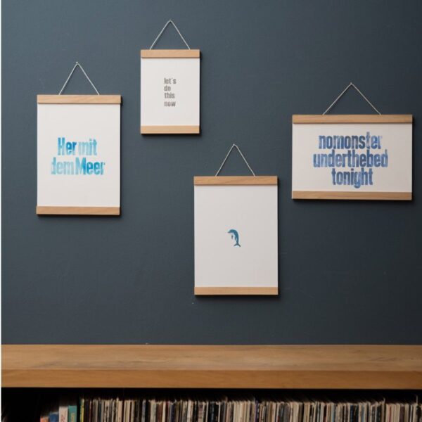 Side by Side Poster Hanger 70 cm - Essenhout