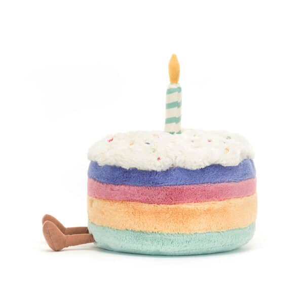 Jellycat Amuseable Knuffel Rainbow Birthday Cake Small 670983146318