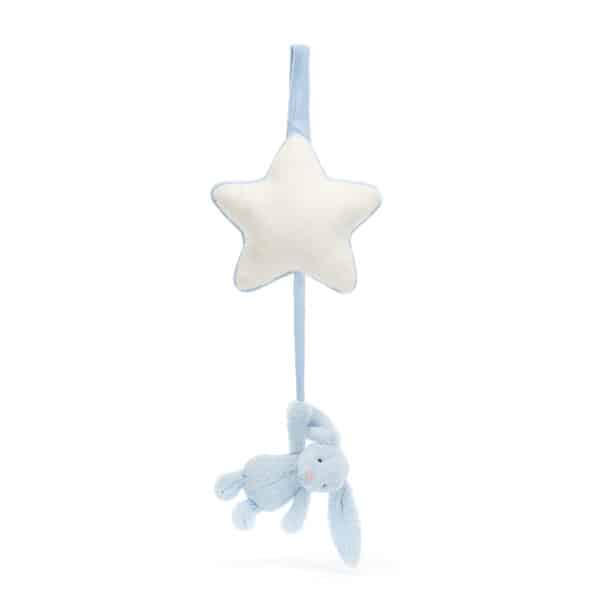 Jellycat Bashful Muziekdoosje Konijn Blue Bunny 670983153347 - MP4BB