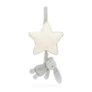 Jellycat Bashful Muziekdoosje Konijn Silver Bunny 670983152302 - MP4BSL