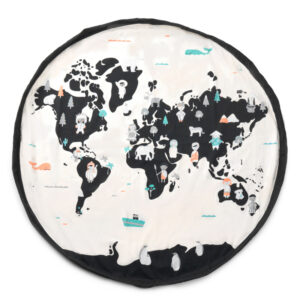 Play and Go Speelgoedkleed en opbergzak - World Map (dubbelzijdig!)