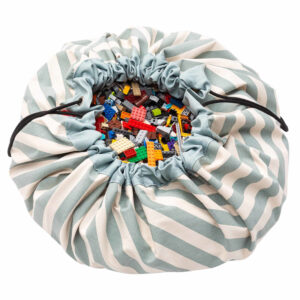 Play and Go Speelgoedkleed en opbergzak - Strepen Groen