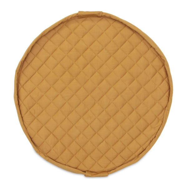 Play and Go Soft Organic 3-in-1 Speelkleed Opbergzak Luiertas - Mustard Chai Tea