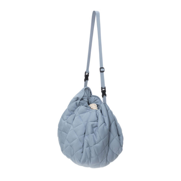 Play and Go Soft Organic 3-in-1 Speelkleed Opbergzak Luiertas - Dusty Blue