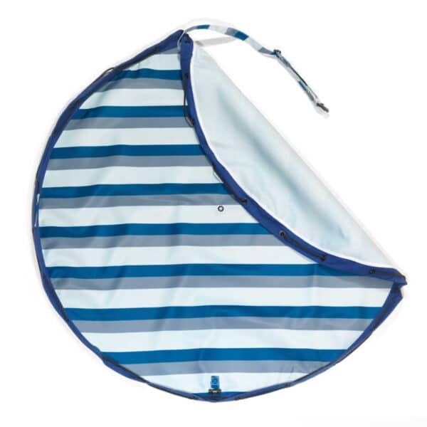 Play and Go Outdoor Opbergtas - Blauw/Groen Gestreept
