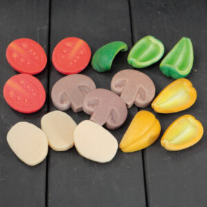 Yellow Door Sensory Play Stenen - Pizza Toppings + 2jr