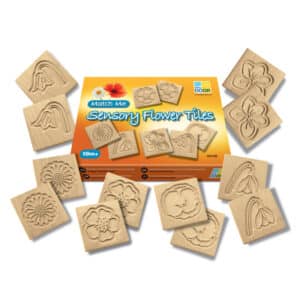 Yellow Door Sensory Houten Tegels - Bloemen (12 stuks) + 18m
