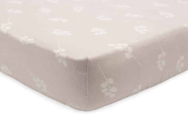 511-501-67042 Jollein Hoeslaken Wieg Jersey Twig Wild Rose (40/50x90cm) 8717329376373