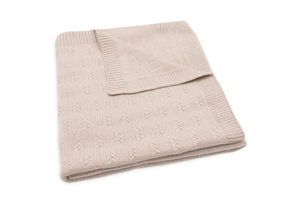 516-522-67065 - 8717329377585 Jollein Ledikant Deken Grain Knit Wild Rose (1)